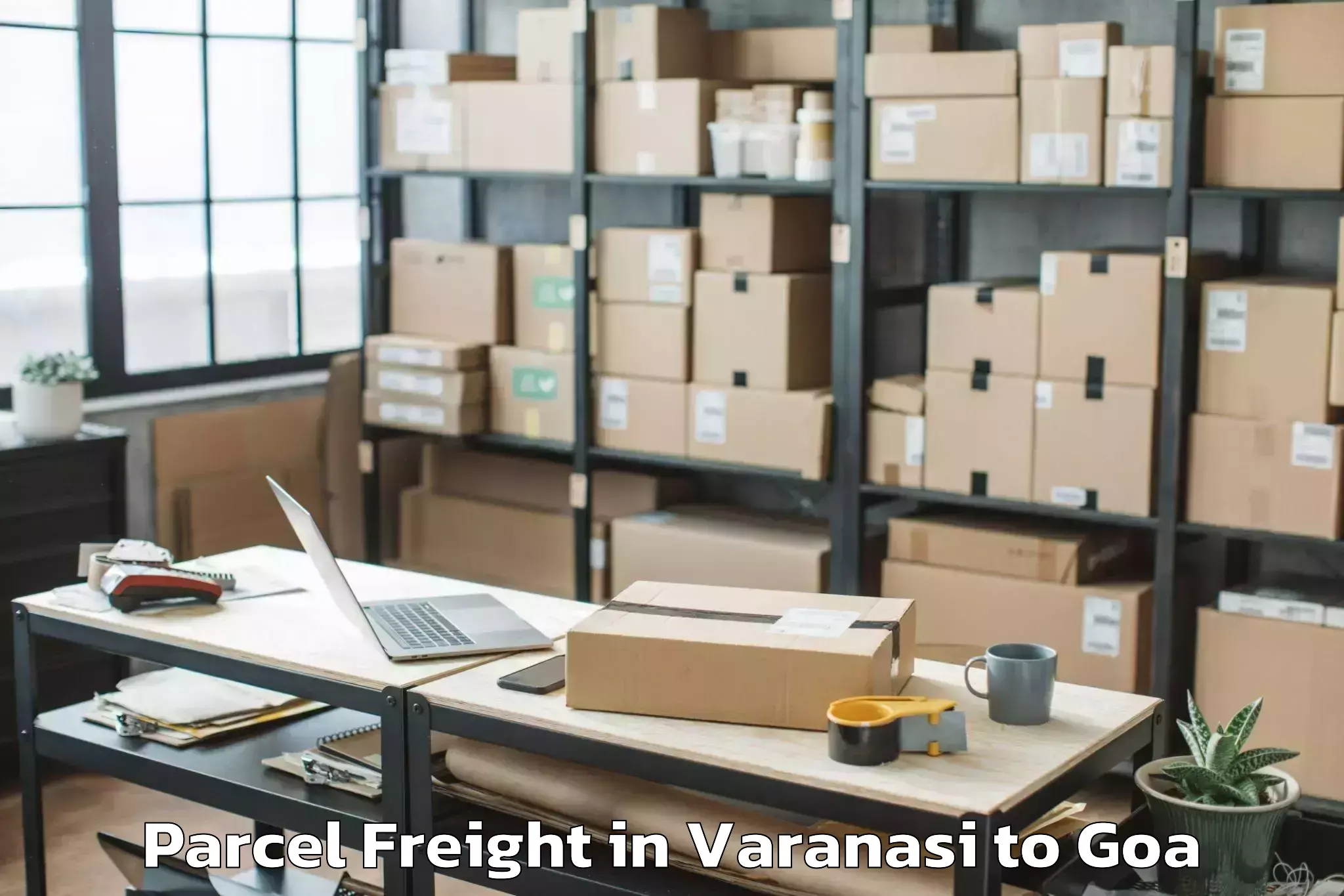 Book Varanasi to Benaulim Parcel Freight